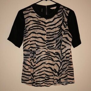 🔻Rebecca Taylor combo Print Top